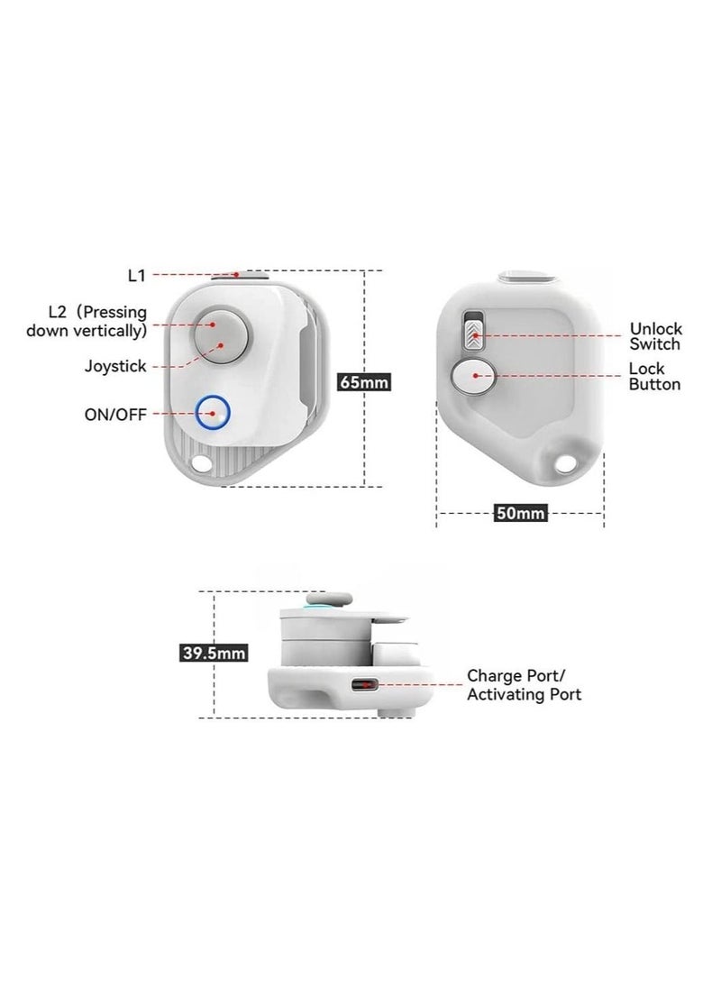 (Upgraded Version) Mobile Game Controller Joystick, Bluetooth Phone Gamepad (PUBG,Call of Duty CODM,Wild Rift,Genshin Impact,LOL)Trigger Joystick for IOS 13.4 Android Tablet