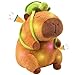 ChezMax Capybara Plush Stuffed Animal Toy 9 Light up Plays Real Capybara Sounds Plushie with Wearable Turtle Backpack Cute Birthday Gifts Funny Capybara Pillow Stuffies for Baby Girls Boys Kids - Image 2