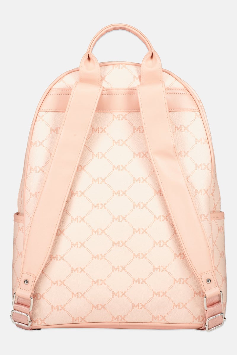 Max Studio Women Brand Logo Backpack, Blush Pink - Image 2