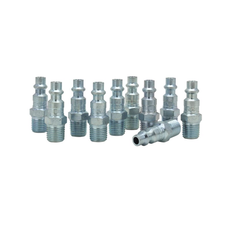 Milton Industrial Air Plug, M-STYLEÂ®, 1/4" MNPT, Air Compressor Fitting, Air Hose Quick Connect Fitting, 727 (Pack of 10) - Image 5