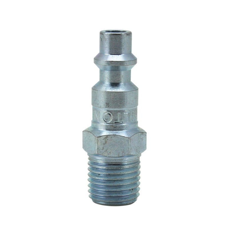 Milton Industrial Air Plug, M-STYLEÂ®, 1/4" MNPT, Air Compressor Fitting, Air Hose Quick Connect Fitting, 727 (Pack of 10) - Image 1