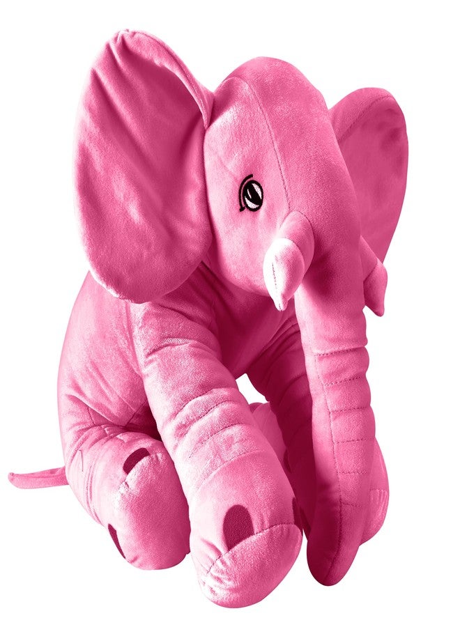 DearJoy Big Size Fibre Filled Stuffed Animal Elephant Soft Toy for Kids of Plush Hugging Soft Toy for Kids boy Girl Birthday Gift (60 cm, Pink Color, 1 Year Above) - Image 2