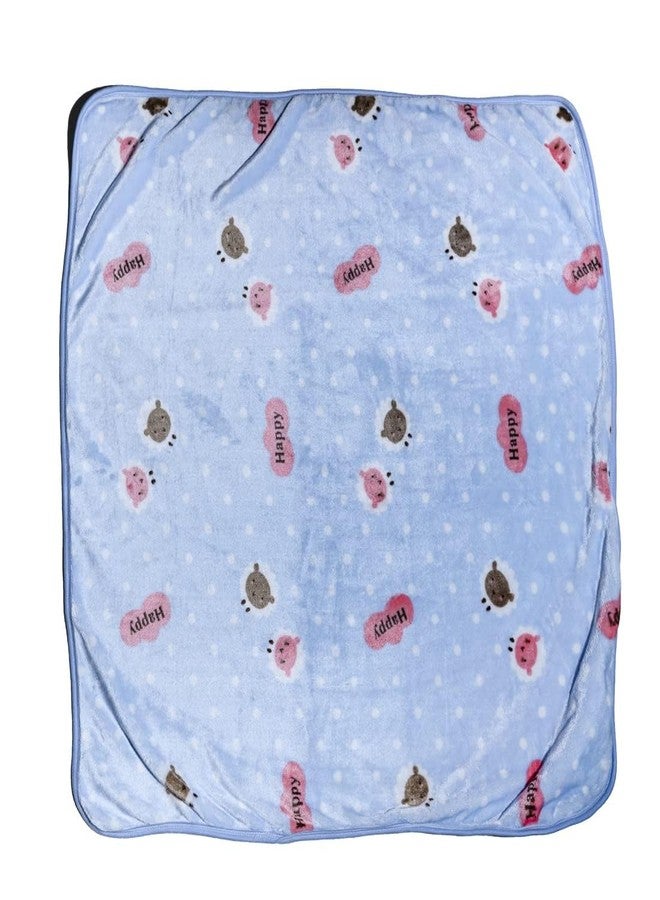 TOTOMO - Baby Fur Hooded Towels New Born Bath Towel Boys and Girls Kids Towels Set Perfect for Infants Kids Bathrobe (Blue, 9 Months - 1Year) - Image 3