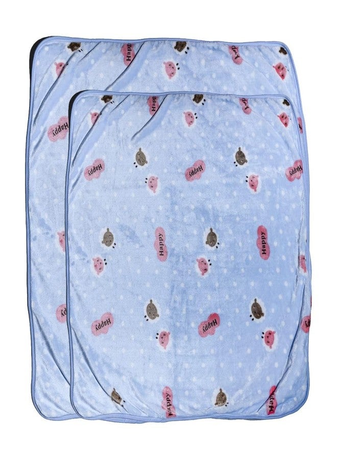 TOTOMO - Baby Fur Hooded Towels New Born Bath Towel Boys and Girls Kids Towels Set Perfect for Infants Kids Bathrobe (Blue, 9 Months - 1Year) - Image 4