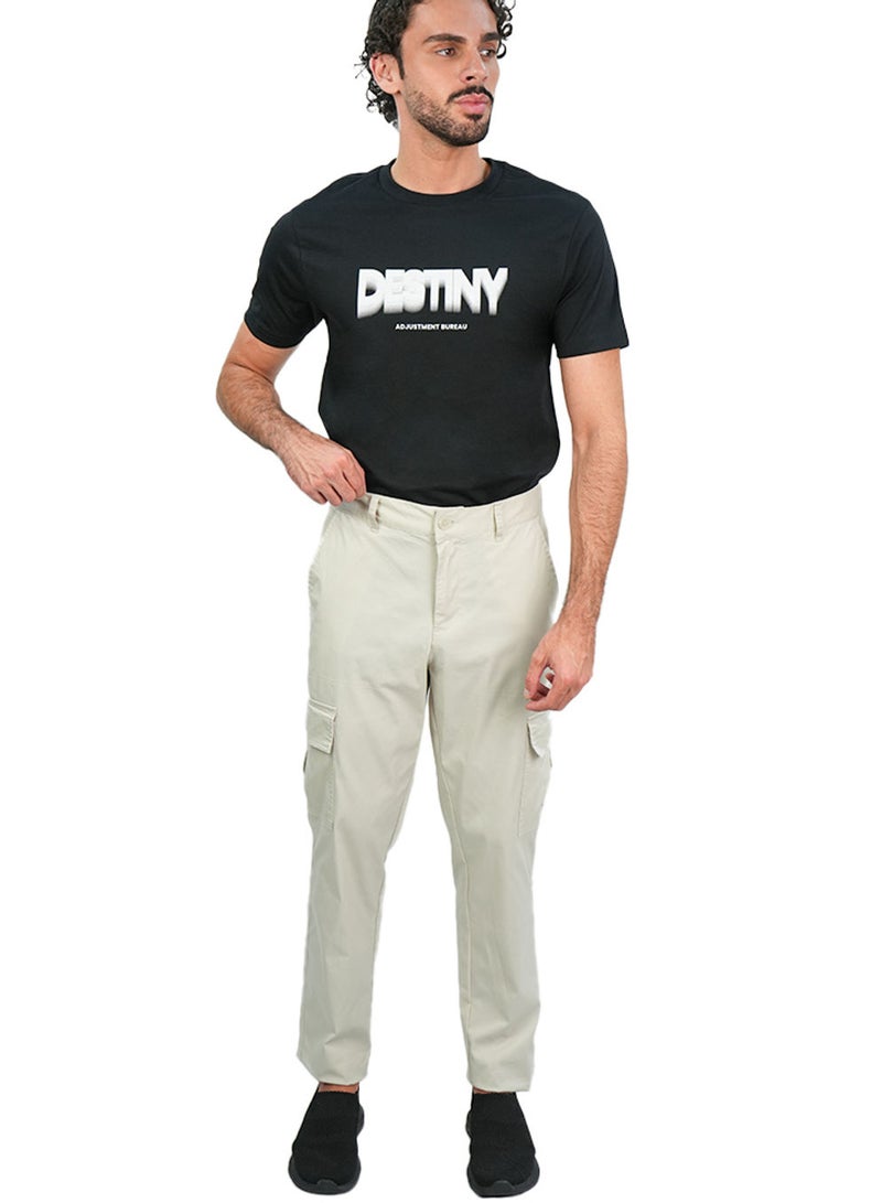 GIORDANO Men’s Relaxed Stretch Twill Cargo Khakis - Image 2