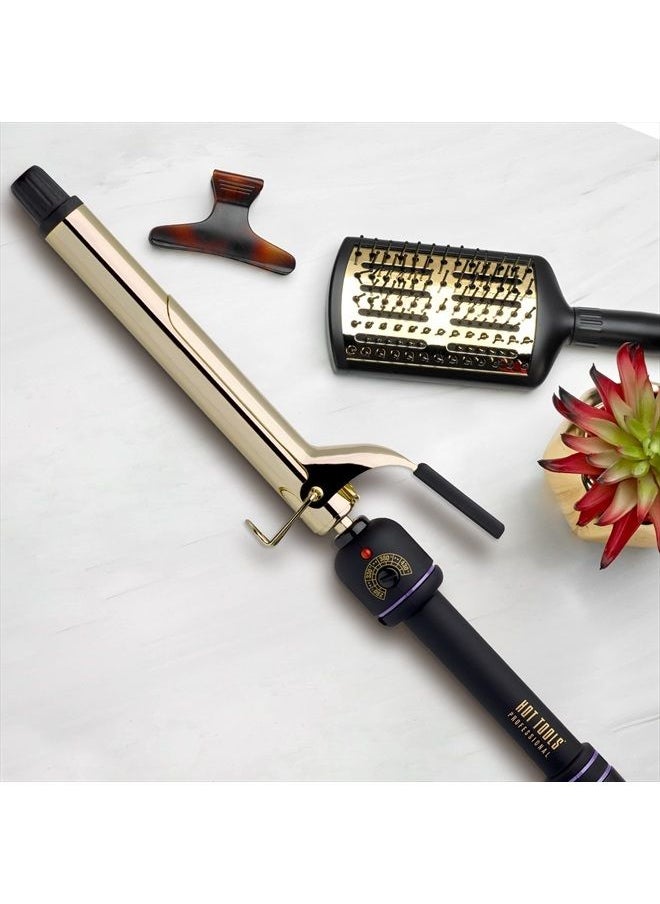 Hot Tools - Hot Tools Pro Artist 24K Gold Extra Long Curling Iron | Long Lasting, Defined Curls (1 in) - Image 1