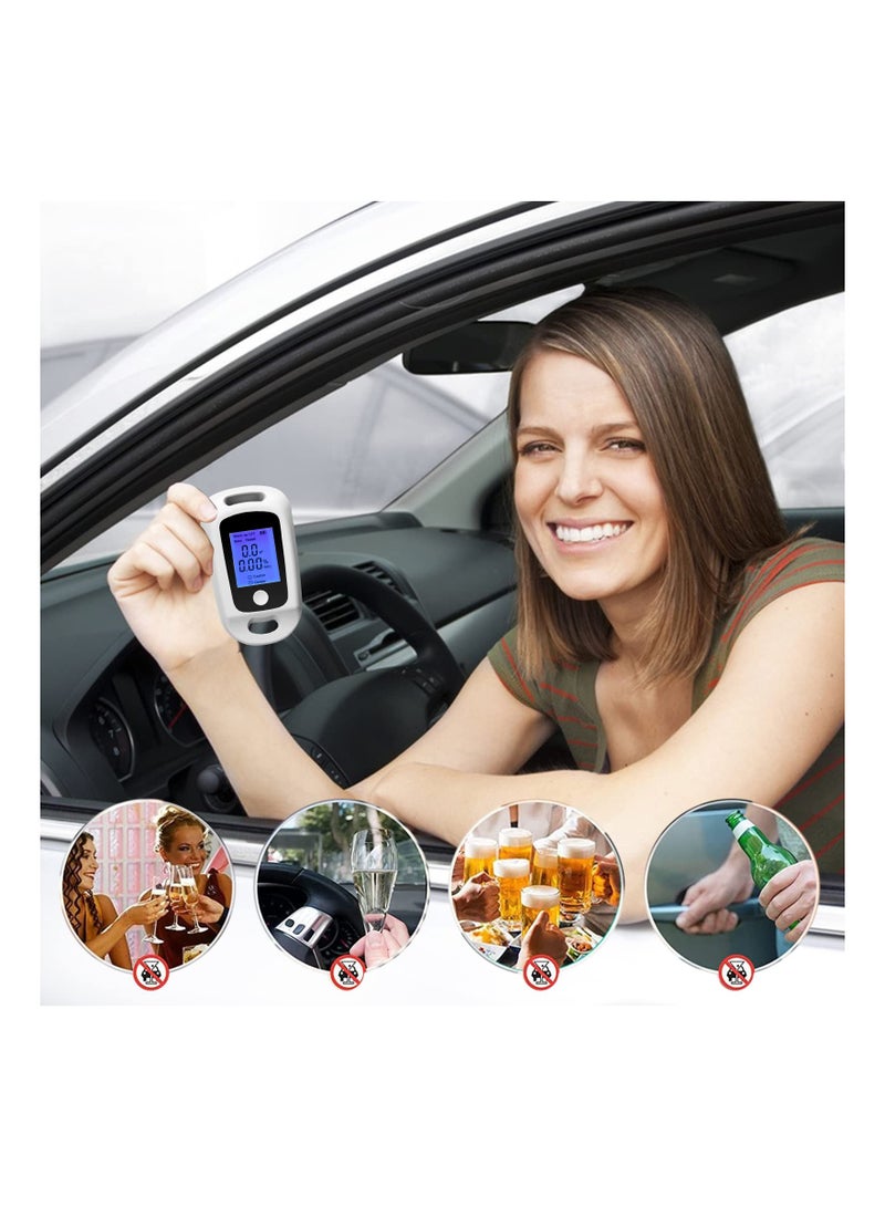 Portable Alcohol Tester Alcohol Breathalyzer, Digital Led Display Quick Response, Professional Accurate Detection Breath Analyzer Detector for Family, Personal, Driver - Image 2