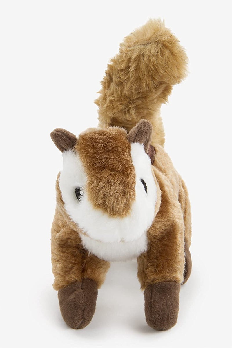 goDog Wildlife Chipmunk Squeaky Plush Dog Toy, Chew Guard Technology - Brown, Large - Image 4