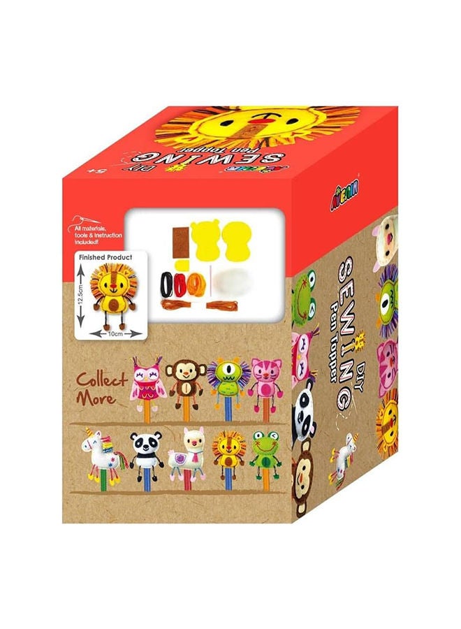 Avenir Lion Diy Pen Topper Friend Sewing Kit Hours of Entertainment & Creativity Tools & Instructions Included, Easy and Fun Activity for Kids + - Image 3