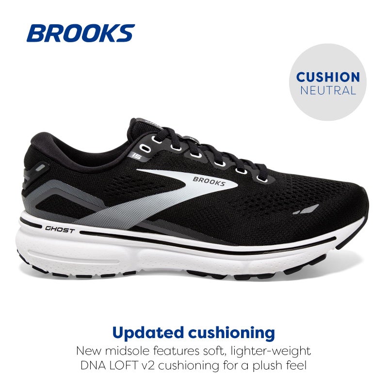 Brooks Men's Ghost 15 Neutral Running Shoe - Black/Blackened Pearl/White - 13 Medium - Image 2