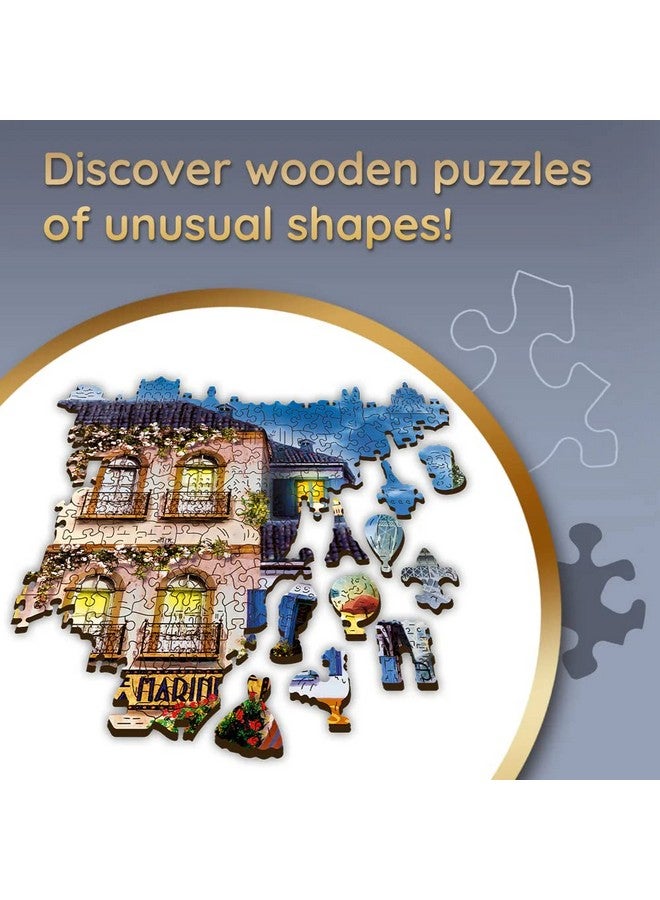 Trefl French Alley 1000 Piece Jigsaw Puzzle Wood Craft 27"x19" Irregular Shapes, 100 Puzzles of French Landmarks and Symbols, Modern Premium Puzzle, DIY, for Adults and Children from 12 Years Old - Image 5