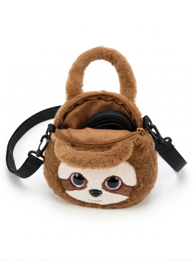 Fluffmals لعبة حيوانات فلوفمالز الناعمة - حقيبة الكسلان 15 سم - Image 1