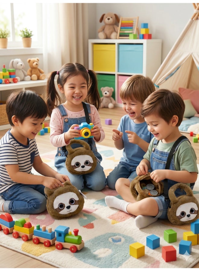 Fluffmals لعبة حيوانات فلوفمالز الناعمة - حقيبة الكسلان 15 سم - Image 3