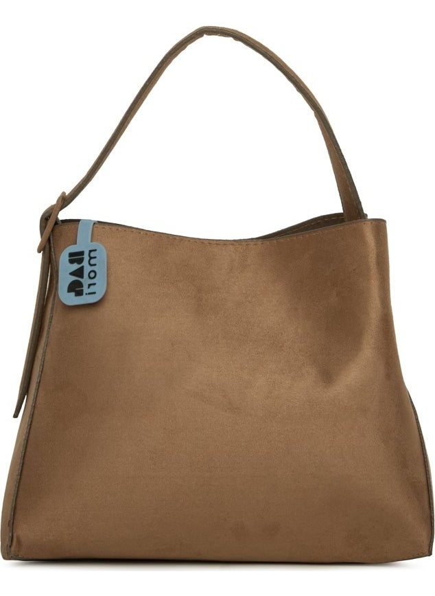 Bagmori Mink Mini Belted Suede Bag  - Image 2