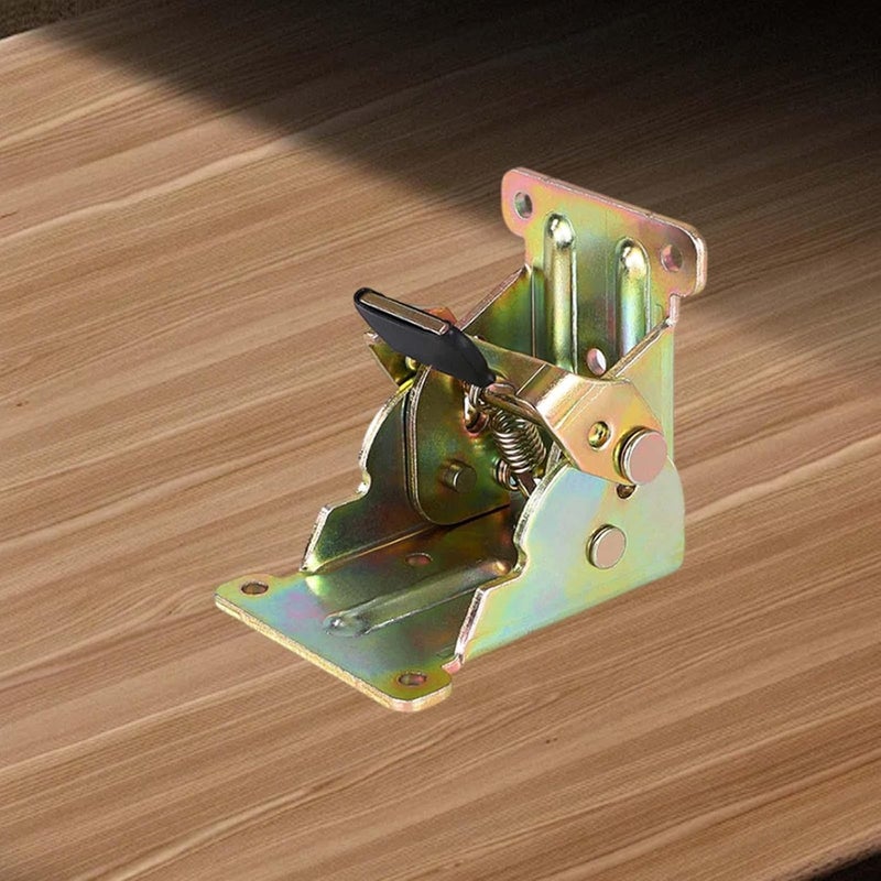Locking Hinge for Furniture And Bed Support Parts for Easy Folding, Color Plating, 0 to 90 - Image 4