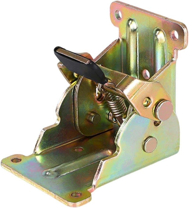 Locking Hinge for Furniture And Bed Support Parts for Easy Folding, Color Plating, 0 to 90 - Image 1