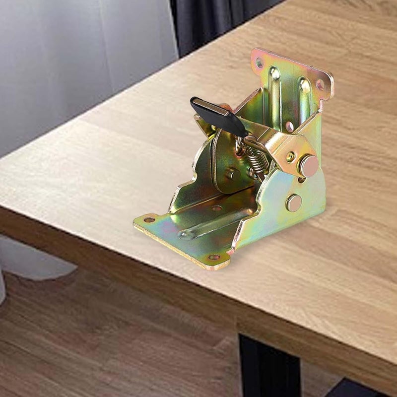 Locking Hinge for Furniture And Bed Support Parts for Easy Folding, Color Plating, 0 to 90 - Image 5