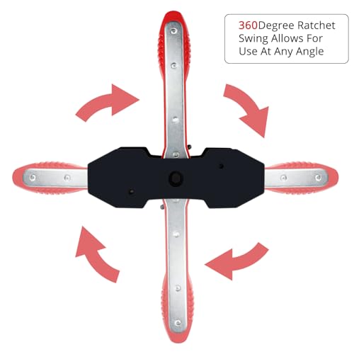 YSTOOL Brake Caliper Press Tool Car Piston Spreader Pad 360 Degree Swing Ratchet Hand Wrench Expander for Single Twin Quad Piston Disc Brake - Image 2