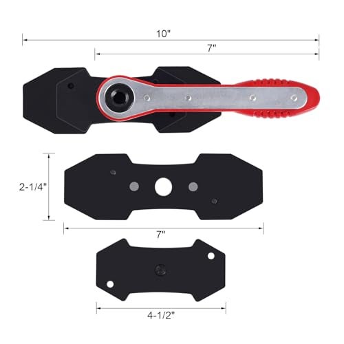 YSTOOL Brake Caliper Press Tool Car Piston Spreader Pad 360 Degree Swing Ratchet Hand Wrench Expander for Single Twin Quad Piston Disc Brake - Image 4