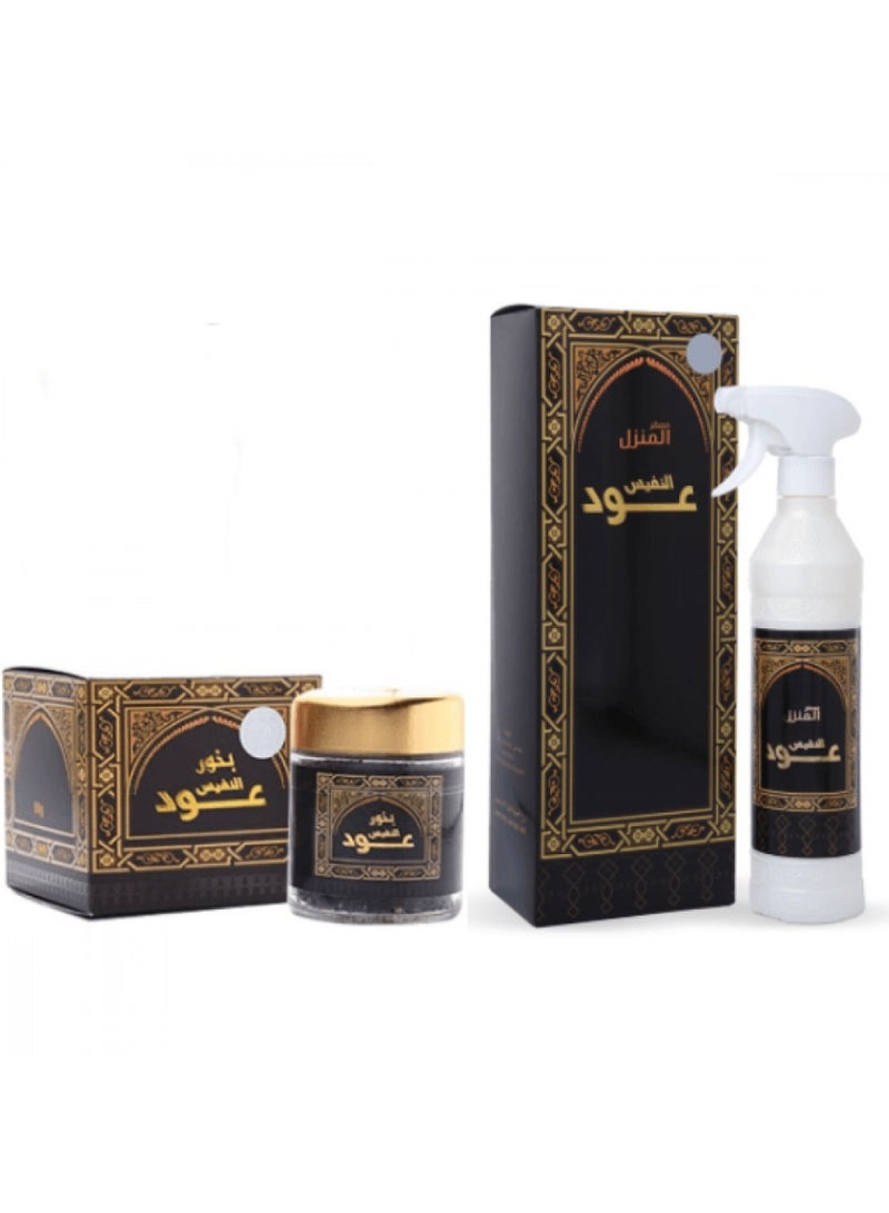 Oud Al Nafees Collection: Incense + Home Freshener from Banafa for Oud