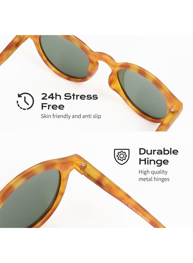 ZENOTTIC Polarized Round Sunglasses, Stylish Small Sunglasses for Men and Women Retro Classic, Multi-Style Selection - Image 4