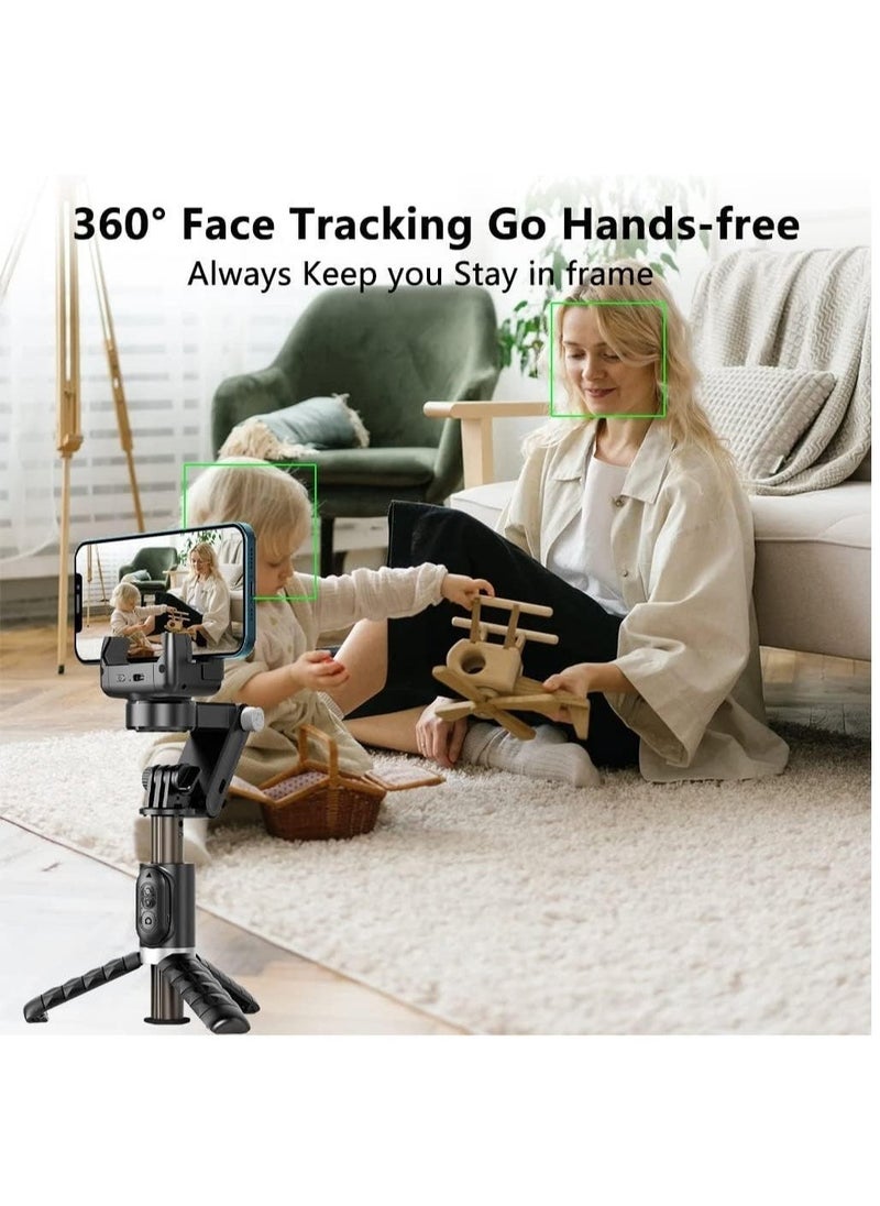 Gimbal Stabilizer for Smartphone with Extendable Selfie Stick and Tripod, 3 Axis Selfie Stick Tripod with Face Tracking, 360° Rotation, Auto Balance for iPhone/Android - Image 4