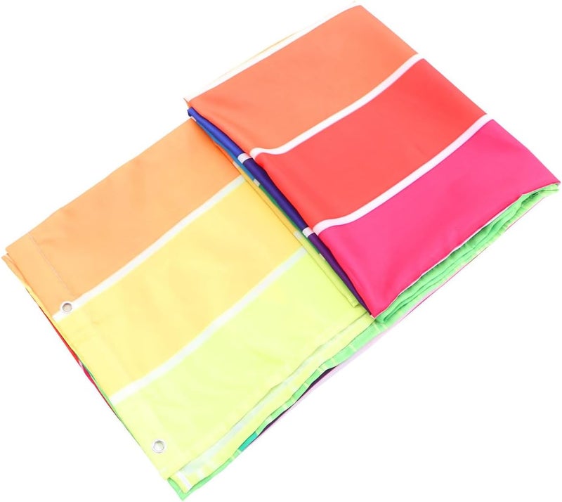 Zerodeko Printed Rainbow Gradient Waterproof Shower Curtain 150x180cm Dacron Fabric Bathroom Decor Hanging Curtain for Bathtub and Shower - Image 1