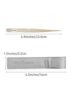 Ms.Queen Straight Tweezers For Eyelash Extensions Precision Lashing Tweezers For Individual Volume Lashes Extensions  - Image 4