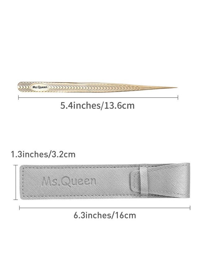 Ms.Queen Straight Tweezers For Eyelash Extensions Precision Lashing Tweezers For Individual Volume Lashes Extensions - Image 4