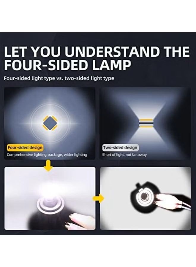 M5 H7 Extreamly Bright LED Headlight Bulbs,6000K White, 55W/Pair,6000LM/Set, fit for Car, van, truck, pickup, SUV, bus, off-road,2 Pair - Image 3