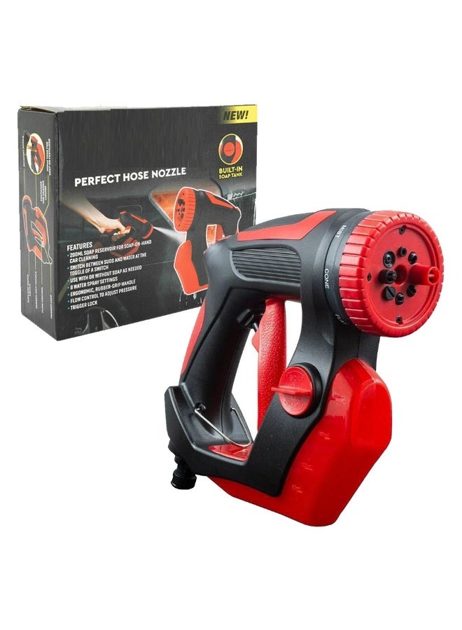 High-Pressure Water Spray Gun  8 Nozzle Car Wash, Garden & Home Cleaning Jet with Soap Dispenser - Image 1