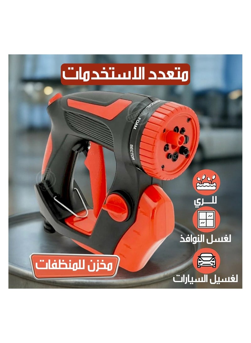 High-Pressure Water Spray Gun  8 Nozzle Car Wash, Garden & Home Cleaning Jet with Soap Dispenser - Image 5