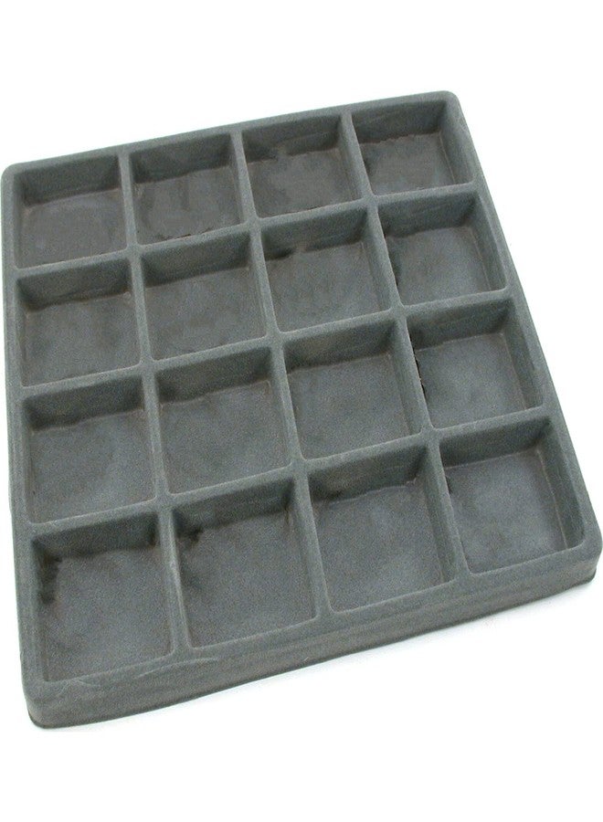 FindingKing 5 Gray 16 Slot 1/2 Size Jewelry Display Tray Inserts New - Image 2