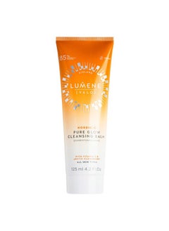 Lumene Nordic C Pure Glow Cleansing Balm - Make Up Remover Balm with Vitamin C for Skin Radiance - Vegan Eye Makeup Remover & Facial Care for Normal to Dry Skin (125ml)  - Image 1