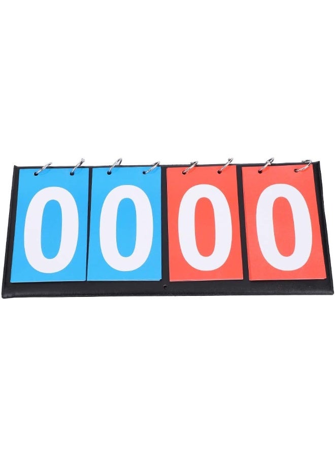 Leftwei Score Keeper Scoreboard, 14.4 x 6.5 Inch Portable Flip Scoreboard Waterproof Lightweight Durable for Football Basketball Table Tennis etc (Four-Digital) - Image 4