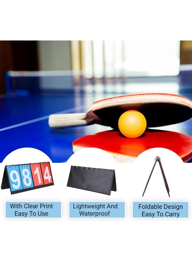 Leftwei Score Keeper Scoreboard, 14.4 x 6.5 Inch Portable Flip Scoreboard Waterproof Lightweight Durable for Football Basketball Table Tennis etc (Four-Digital) - Image 3