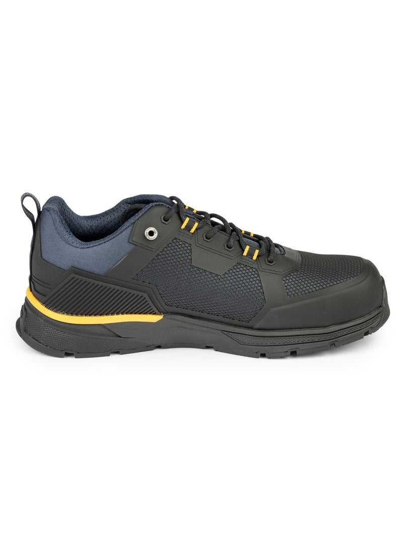 JCB Lace-Up Safety Sneaker – Alloy Toe, Waterproof, Puncture Resistant, Anti-Static, Oil & Slip Resistant | JCB-0014B – Black/Navy - Image 2