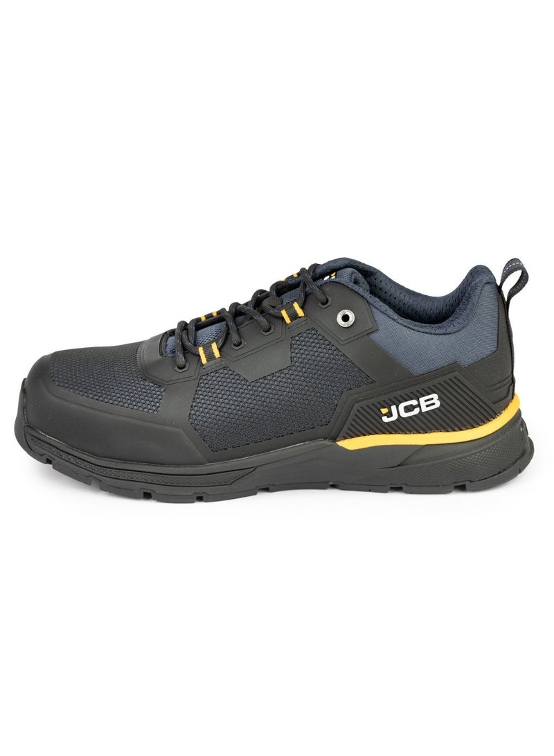 JCB Lace-Up Safety Sneaker – Alloy Toe, Waterproof, Puncture Resistant, Anti-Static, Oil & Slip Resistant | JCB-0014B – Black/Navy - Image 3