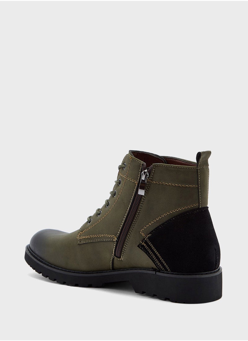 Robert Wood Casual Lace Up Boots  - Image 3