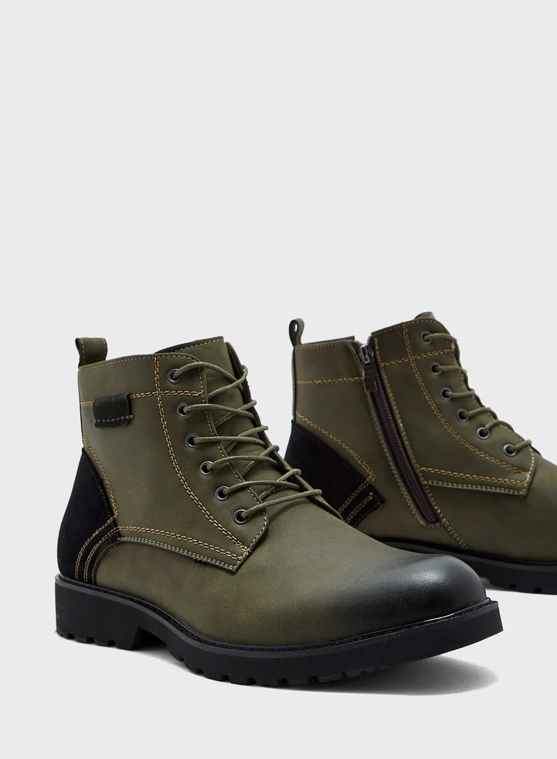 Robert Wood Casual Lace Up Boots