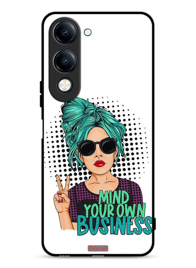 Tolwak vivo Y04 Protective Case Cover Mind Your Own Business - Image 1