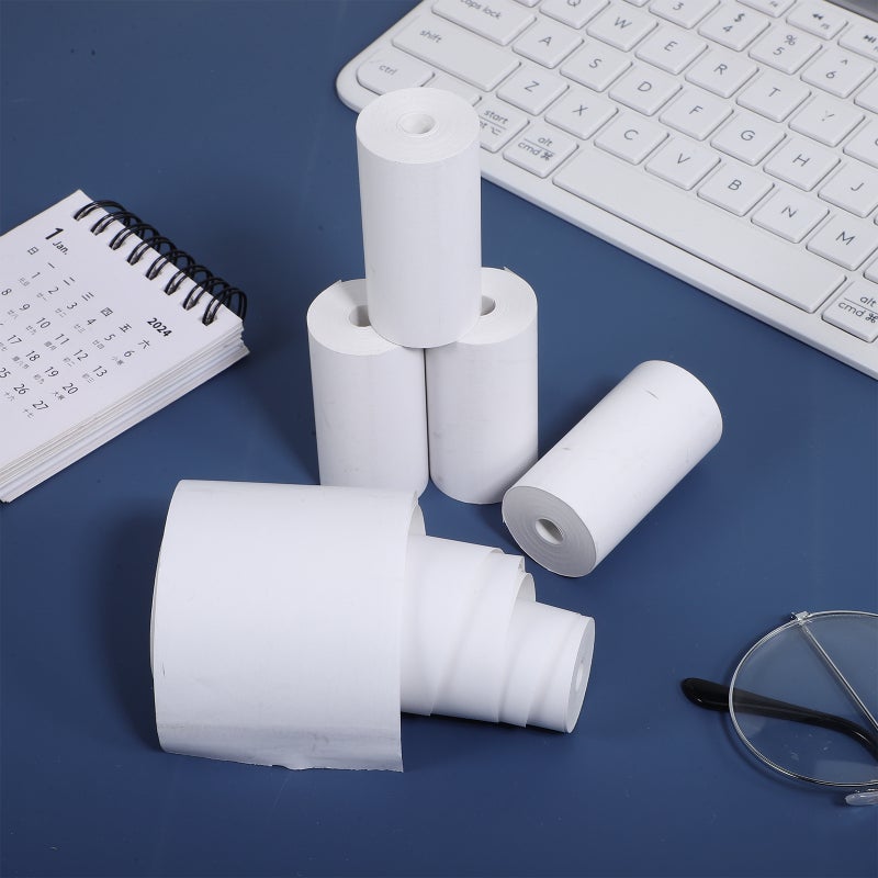 5 Rolls Thermal Printer Papers Thermal Paper Receipt Paper Thermal Paper Roll Thermal Printer Sticker - Image 3