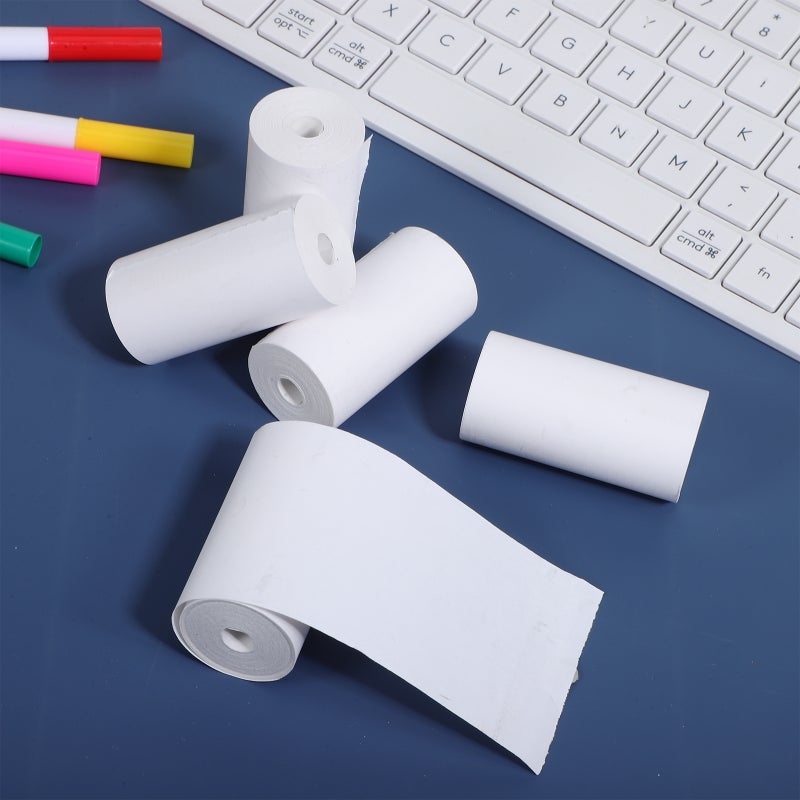 5 Rolls Thermal Printer Papers Thermal Paper Receipt Paper Thermal Paper Roll Thermal Printer Sticker - Image 4
