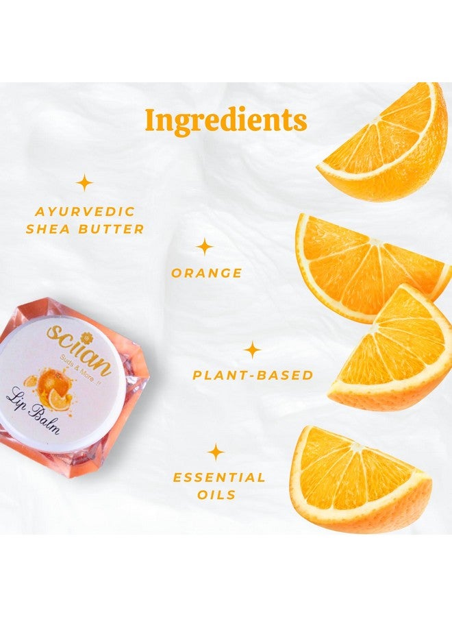 SCIIAN Lip Balm-Orange | Lip Balm For Soft, Smooth, And Moisturised Lips | Instant Hydration | Relieves Dry & Chapped Lips | Enriched with Shea Butter & Castor Oil | Glossy Finish,10g (Pack of 3) - Image 5