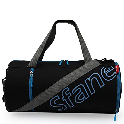 Sfane Black 23 cms Gym Bag/Duffle Bag/Sports Bag/Shoulder Bag/Sports Bags/Gym Bags for Men & Women with Shoe Compartment - Image 5