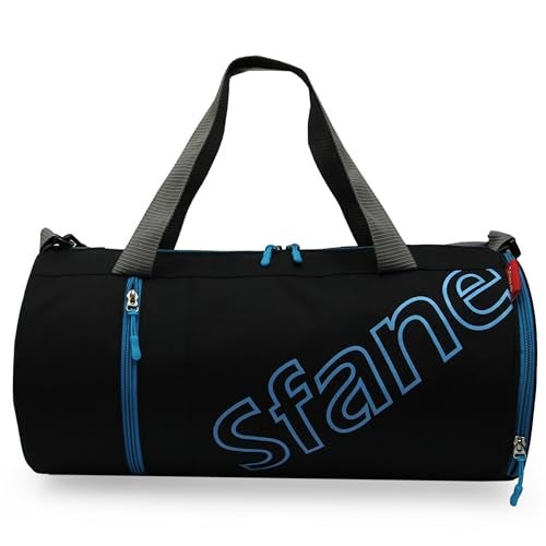 Sfane Black 23 cms Gym Bag/Duffle Bag/Sports Bag/Shoulder Bag/Sports Bags/Gym Bags for Men & Women with Shoe Compartment - Image 2
