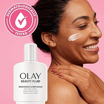 Olay Olay Beauty Fluid Moisturise Replenish Face Neck And Body Lotion For Silky Soft And Smooth Skin100ml - Image 2