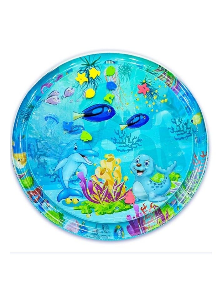 Generic Thickened Water Sensor Play Mat for Pets, 2024 New Sensory Water Play Mat for Cats, Cooling Mat for Cats, Water Sensor Mat for Cats & Dogs Cool Comfort Inflatable Tummy Time Water Mat (100cm)  - Image 5
