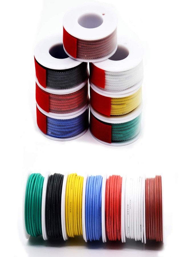 Haerkn 22 awg Silicone Electrical Wire Cable 7 Colors (26.3ft Each) 22 Gauge Hookup Wires Electronics kit Stranded Tinned Copper Wire Flexible and Soft for DIY - Image 2