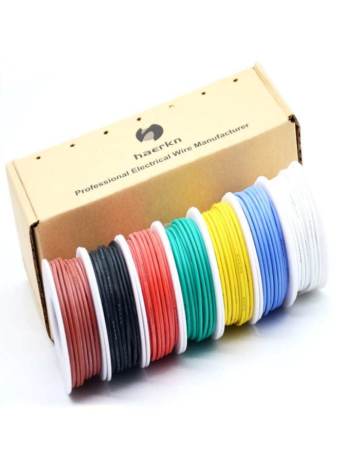 Haerkn 22 awg Silicone Electrical Wire Cable 7 Colors (26.3ft Each) 22 Gauge Hookup Wires Electronics kit Stranded Tinned Copper Wire Flexible and Soft for DIY - Image 3